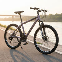 26 Inch Mountain Bike Front Shock Absorption Multi-Speed Trail Bike High-Carbon Steel Frame Hardtail Mountain Cycle for Adults, off-Pavement