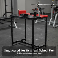 Arm Wrestling Table Heavy Duty Steel Frame Arm Wrestling Battle Table Includes Pulley Strength Training Equipment for Professionals, Beginners