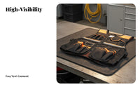 Multi-Compartment Work Vest Oxford Material Heavy Duty Tool Vest Reinforced Stitching for Mechanics, Technicians, Auto Repair, Construction, Workshop