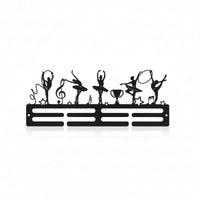 Wall-Mounted Medal Hanger with Slots Metal Medal Display Rack Space-Saving Medals Slim for Runners, Bedroom