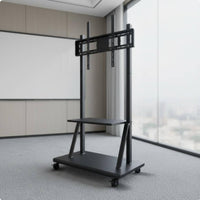 TV Stand on Wheels Universal Fit Mobile TV Stand No Required for Businesses, Educators, Conference Room, Classroom, Exhibition Show