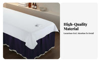 Oilproof Waterproof Beauty Bed Sheet Soft and Comfortable Massage Sheet with Face Hole Machine Washable for Masseuses, Estheticians, Spas