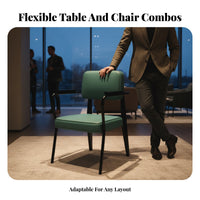 Upholstered Comfort Retro Aesthetic Dining Set Industrial Design Commercial Furniture Designer Look Restaurant Seating for Cafe Proprietors, Interior Designers, Cafes, Restaurants, Bistros, Tea Houses