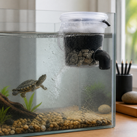 Turtle Tank Low Water Level Internal Filter for Small Aquariums