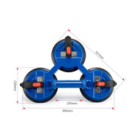 Single-Button Air Release Triple Suction Cup Lifter 3 Cup Vacuum Lifter Construction Tool for Installers, Workers