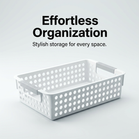 Storage Basket for Kitchen, Organizer Basket for Dorm Room, Utility Basket for Office Supply, Storage Container for Pantry Organization