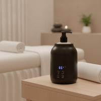 Electric Massage Oil Heater Timed Massage Oil Warmer Single-Bottle Appliance Multi-Functional for Esthetician, Spa