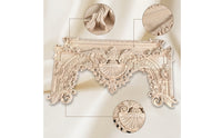 Wood Onlay with Scrolling Foliage European-Style Carved Panel Carving for Amateur Woodworkers, Crafters, Walls, Cabinets