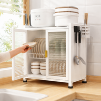 Dish Rack Kitchen Rack 60cm 2-Tier Draining Kitchen Organizer