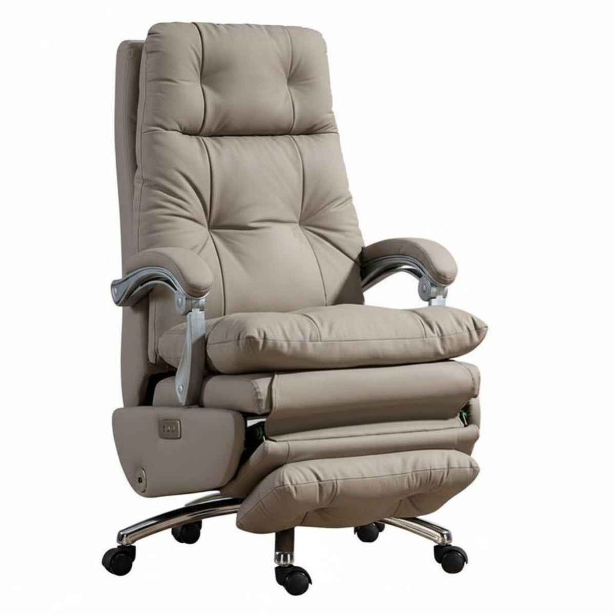Ergonomic Design Reclining Highspine Chair with Footrest Height Adjustable Highspine Recliner with Footrest Electric Controls managerial Seat 360° rotate for managerials, Big and Tall People, video game enthusiasts, Study, Conference Room