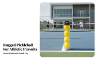 4 Pieces Lightweight Sports Gear Long-Lasting Perforated Pickleballs Compact Pickleball Ball Tube Set Outdoor