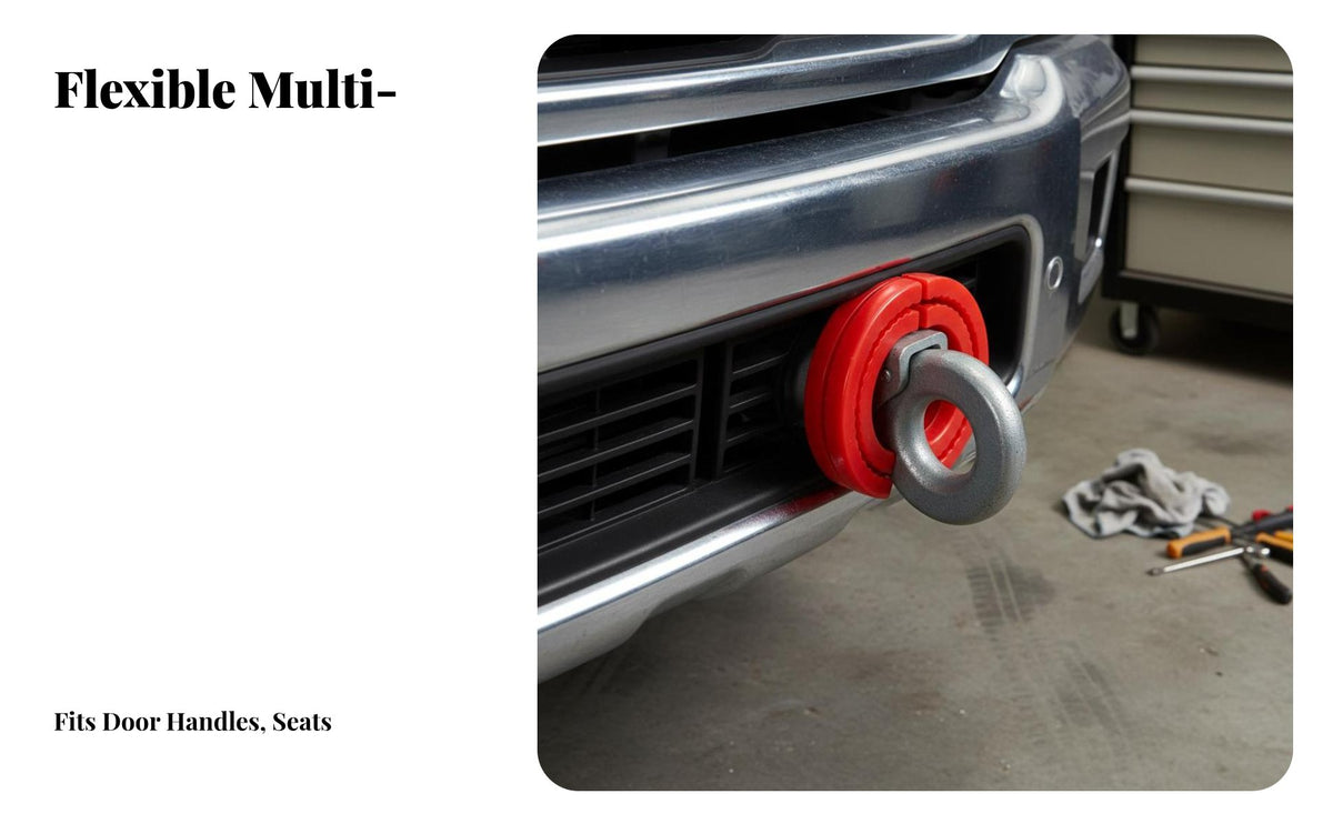 2 Pieces Front Tow Hook Cover Set Easy Installation Front Tow Hook Cover Tools Automotive Exterior Accessory