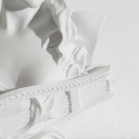Female Bust Sculpture Detailed Features Classical Design Bust Statue Elegant