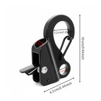 Coil-Operated Loaded Adjustable Rope Hook Sliding Tension Hook Marine Hardware for Boating