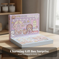 Amusement Wheel Guka Display Set Gift Box Amusement Wheel Sticker Craft Kit Cartoon Sticker Art Kit