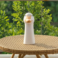 Ceramic Goose Vase Tall Goose Head Vase Versatile Decor for Tabletop