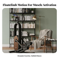 Low Effect Elliptical Machine Smart Air Walk Glider Full-Body Workout Compact Stepper Machine Quiet Operation for Apartment