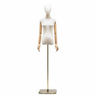 Half Body Dress Form with Stand Stable Metal Base for Trade Display