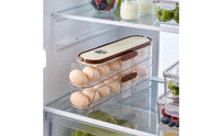 Clear 14 Egg Holder Lidded Egg Storage Box with Lid Sturdy Easy to Clean for Kitchen Countertop