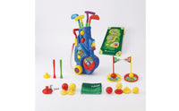 Toy Sports Gear Wagon with Sticks Young Child Golf Set with Cart Detachable for Kids, Young Children