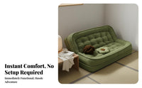 Full Body Support Oversized Convertible Lounger Multi-Functional Design Human-Sized Pet Bed Thickly Padded Floor Sofa Soft Upholstery for Students, Apartment Dwellers, Readers, Bedroom, Living Room, Reading Nook, Home Office