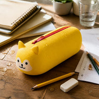 Cartoon Silicone Pencil Case, Large Capacity, Multi-functional Storage Pouch for School Supplies