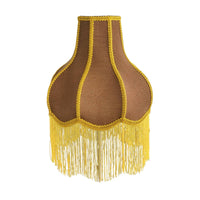 Lamp Shade with Fringe Trim Retro Lamp Shade with Fringe Elegant for Bedroom