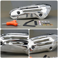 Exhaust piping Heat Guard Cover Ventilated Motorcycle Heat Guard with Bracket for Tailpipe Area