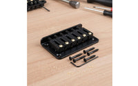 Electric Guitar Fixed Bridge Adjustable Saddles Rotating Saddle Guitar Bridge Easy to Install