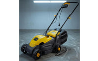 1200W Electric Lawn Mower 13-Inch Four-Wheel Mower Reinforced Base Garden Tool 220V