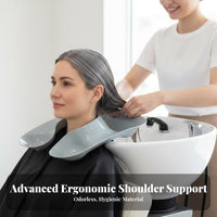 Thickened Design Hair Perm Neck Tray Ergonomic Fit Perming Neck Tray Waterproof for Hairstylists, Home Users, Beauty Parlor, Barbershop