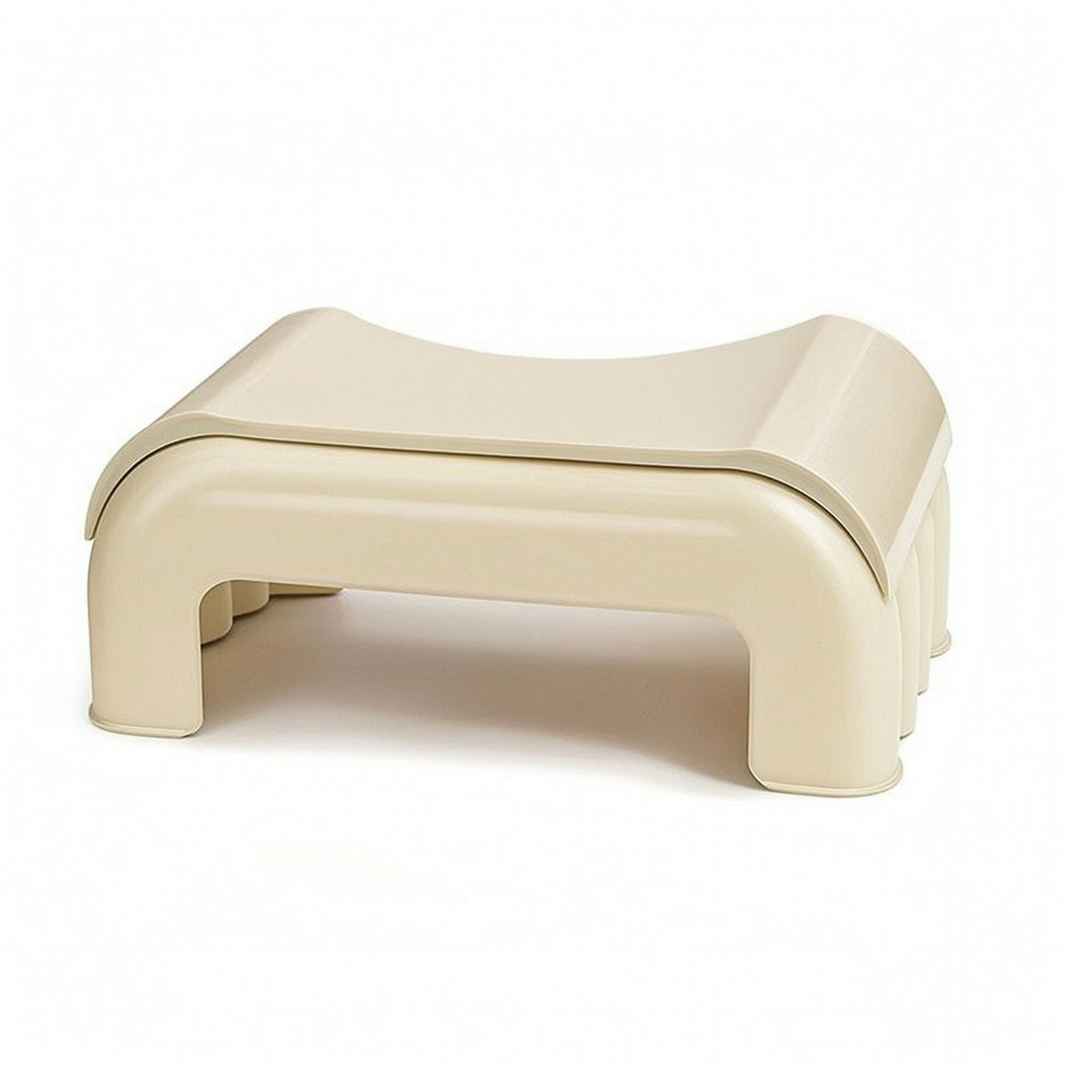 Anti-Slip Toilet Stool Compact Toilet Footstool Stable Squatting Stool Space-Saving for Family