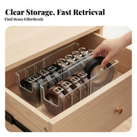 Expandable Belt Box Extendable Adjustable Belt Box Clear View for Womale, Adults