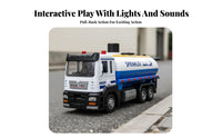 Movable Hooks Double Hook Crane Truck Multi-Functional Tow Truck Toy Realistic Intricacy S Heavy Duty Wrecker Toy Sturdy Design for Boys, Children, Preschoolers, Pretend Play, Playroom, Sandbox