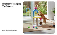 Chair-Shaped Feline Climber Multi-Functional Feline Activity Climber Sturdy and Stable Sharpening Post for Feline Owners, Indoors, Apartment