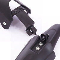 2 Pieces Black Front and Rear Mudguards Plastic Mountain Bike Mudguards Curved Front Rear Bike Fenders Streamlined