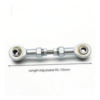 Adjustable Linkage Rod Threaded Linkage Rod with Lock Nuts Pushrod Push-Pull Hardware Metal for Mechanics, Custom Machinery