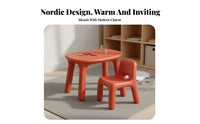 kids' Chair Easy to Clean Young Child Backrest Stool Material Preschool Activity Chair for Young Children, Boys, Daycare, Playroom, Snack Time