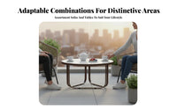 3 Pieces Modern Nordic design3Piece Rope Chair and Table Set Leisure Seating Outdoor Furniture Weather-Resistant space-efficient Design for Apartment Dwellers, property owners, pairs, Balcony, Terrace, Garden, Backyard