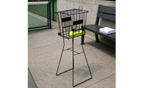 No-Bend Ball Pickup Cart Tall Stand Tennis Ball Picker Wheeled Pickleball Picker Wheels