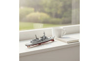 Frigate Model Scale Warship Model Collectible for Desk, History Enthusiasts