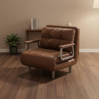 Folding Sofa Bed Space Saving Convertible Armchair Bed Easy to Convert Single Sleeper Chair for Small Areas, Study Room