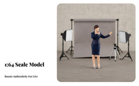 1:64 Scale People Figurine Collectible 1:64 Scale Scene Figure Broadcasting Streamer Miniature Highly Detailed Vlogger Model