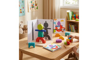 Shadow Matching Game 3D Spatial Reasoning Toy Colorful Wooden Toy with Challenge Cards for Children, Playroom