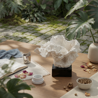 Coral Resin Sculpture Modern Minimalist Resin Coral Statue for Desktop