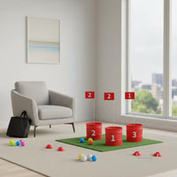 31 Pieces Collapsible Design Golf Chipping Practice Buckets Multiple Targets Portable Golf Chipping Target Set Easy Setup for Family, Beach