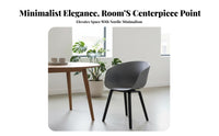 Nordic Design Molded Shell Chair adaptable Use Armless Upholstered Chair Modern aesthetic Seating Furniture Ergonomic Backrest for Homeowners, Business Owners, Interior Designers