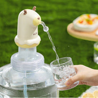 Single-Button-Button Operation Electric Bottled Water Dispenser Pump Easy to Use Automatic Water Dispenser Pump USB Rechargeable Household Appliance Compatible with 4.5L-18.9L Bottles for Home, Office