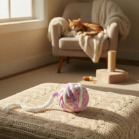 Yarn Ball Cat Toy Bite-Resistant Knitted Bell Ball Non-Fading for Cats, Kittens, Indoor Play
