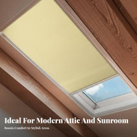 Cellular Roof Window Covering Heat Insulation Sloped Roof Window Shade Roof Window Cellular Shade Protection Inclined Window